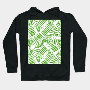 Palm leaves watercolor Hoodie